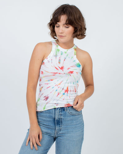 WESLEY Clothing Small Tie Dye Cropped Tank