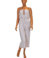 Winston White Clothing XS Striped Strapless Jumpsuit