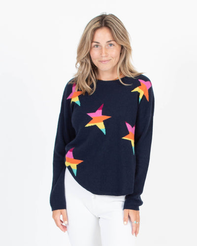 WYSE London Clothing Small "Maddy" Rainbow Star Sweater