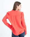 XíRENA Clothing Large Cotton Top with Ruffle Accents