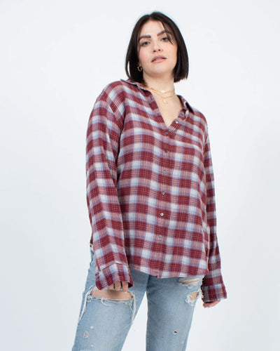 XíRENA Clothing Large Plaid Button Down