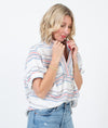 XíRENA Clothing Large Striped Cotton Blouse