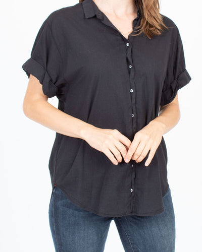 XíRENA Clothing Medium Black Button Down Shirt