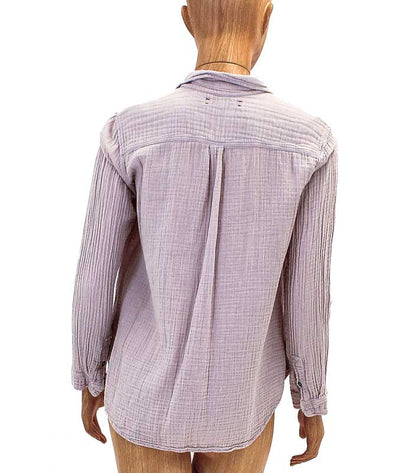 XíRENA Clothing Medium Long Sleeve Gauze Textured Top