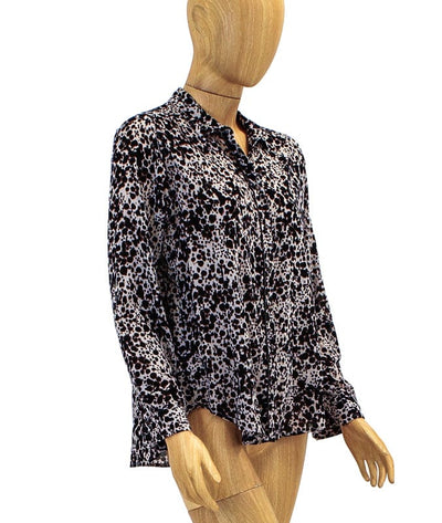 XíRENA Clothing Medium Printed Botton Down Blouse