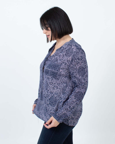 XíRENA Clothing Medium Printed Button Down