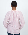 XíRENA Clothing Medium Striped Henley Blouse