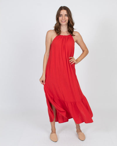 XíRENA Clothing Small Sleeveless Tie Back Maxi Dress