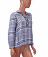 XíRENA Clothing XS Soft Plaid Henley Blouse