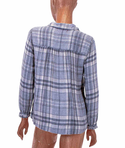 XíRENA Clothing XS Soft Plaid Henley Blouse