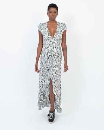 XIX Palms Clothing Small Printed Wrap Dress