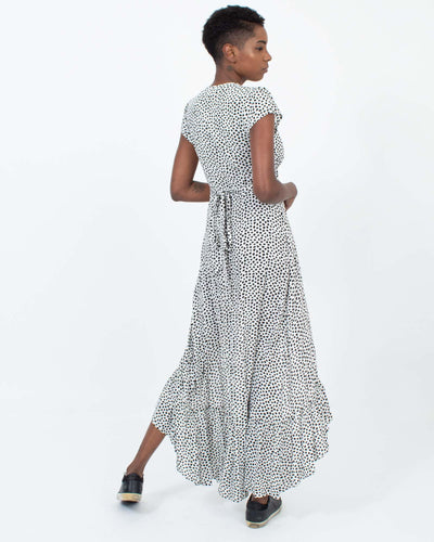 XIX Palms Clothing Small Printed Wrap Dress