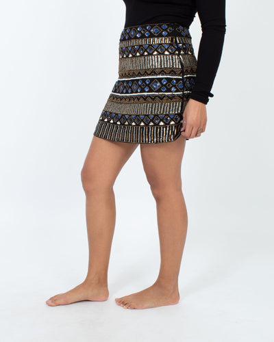 YUMI KIM Clothing Medium Sequined Mini Skirt