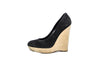 Yves Saint Laurent Shoes Medium | US 9 YSL "Maryna 105 Pump" Black Suede Wedges