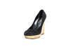 Yves Saint Laurent Shoes Medium | US 9 YSL "Maryna 105 Pump" Black Suede Wedges