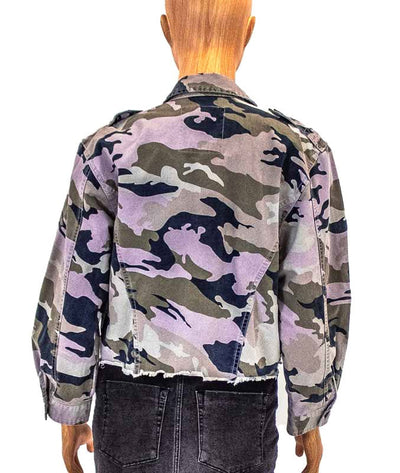 Zadig & Voltaire Clothing Medium Camo Print Cropped Jacket