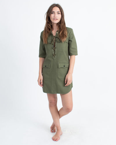 Zadig & Voltaire Clothing Small Military Tie Front Dress