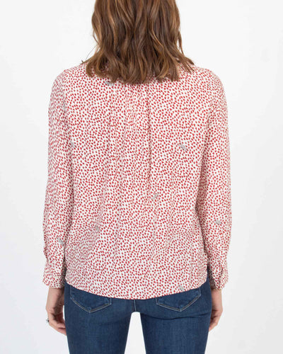 Zadig & Voltaire Clothing Small "Tink Heart-Print" Blouse