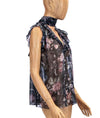 Zimmerman Clothing XS | US 0 Sheer Floral Poet's Neck Top