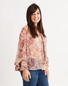 Zimmerman Clothing XS | US 2 Sheer Floral Button Down Blouse