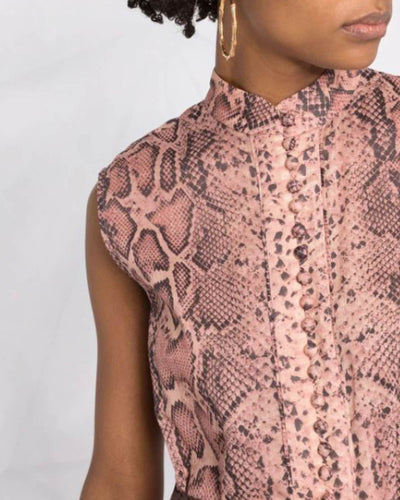 Zimmermann Clothing XS | US 0 Snake Print Mini Dress