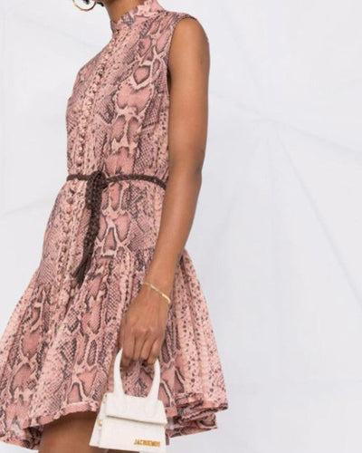 Zimmermann Clothing XS | US 0 Snake Print Mini Dress